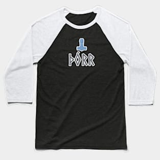 Thor Mjolnir Norse Mythology Hammer Viking Nordic Baseball T-Shirt